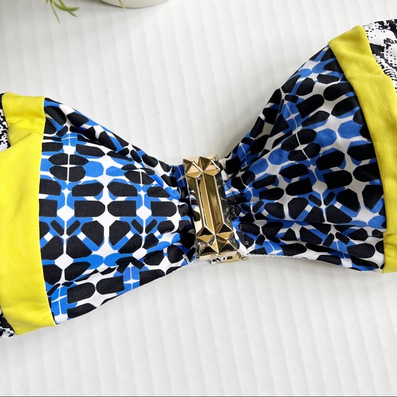 BCBGMaxazria Urban Contrast Bandeau Bikini TOP ONLY! - Picture 4 of 8